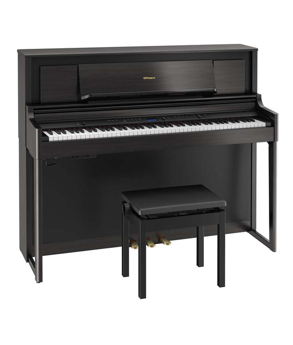 Roland LX706 Digital Piano Kit w/ Stand and Bench - Charcoal Black