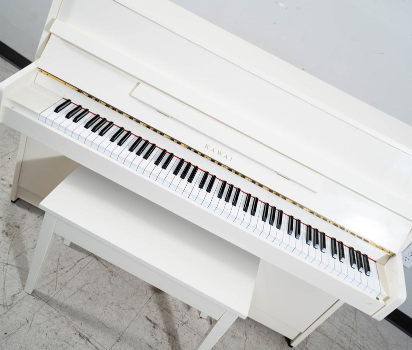 Kawai CX-5 Upright Piano (1990) | Polished Ivory | Serial no. 1994168 | New