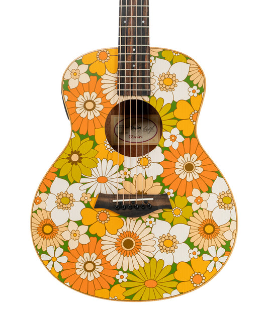 Taylor GS Mini-e Special Edition Spruce/Sapele Acoustic-Electric Guitar - Floral Green | New