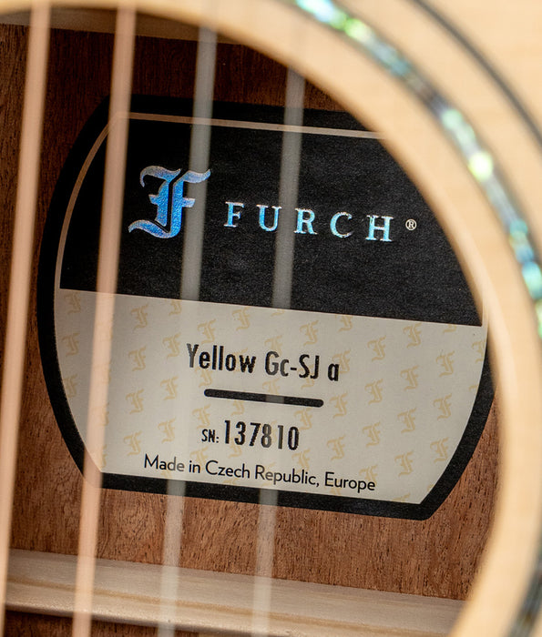 Furch Yellow Gc-SJ C10 Sitka Spruce/Quilted Sapele Mahogany Acoustic Guitar | New