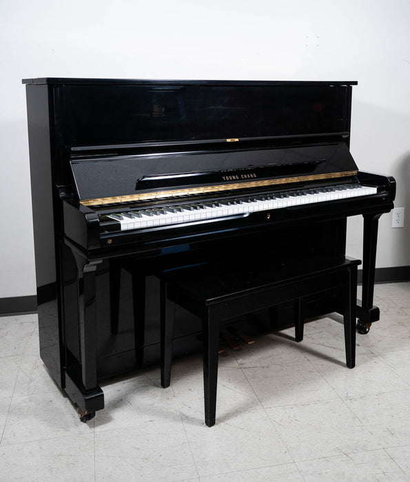 1996 Young Chang U121 Upright Piano | Polished Ebony | 48" | Used