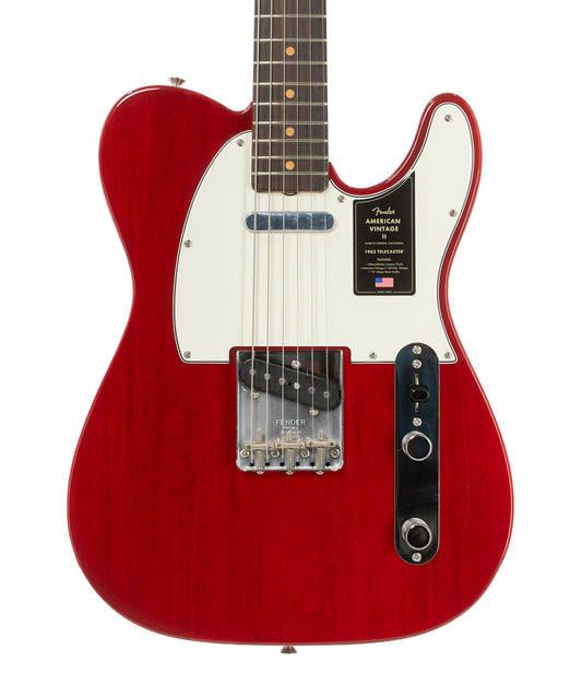 Pre-Owned Fender American Vintage II 1963 Telecaster Electric Guitar - Red Transparent | Used