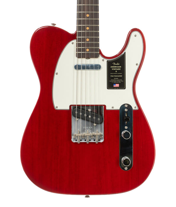 Pre-Owned Fender American Vintage II 1963 Telecaster Electric Guitar - Red Transparent | Used