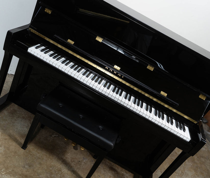 Kawai K300 Studio Upright Piano (2017) | Polished Ebony | Used