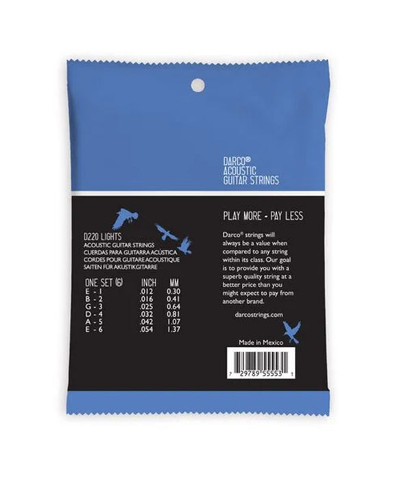 Martin Darco Phosphor Bronze Acoustic Guitar Strings - 12 String (Light) | New