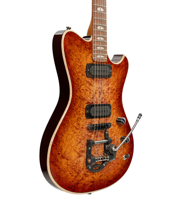 Powers Electric A-Type Custom Birdseye Top FF42 Camtail Electric Guitar - Tucson Dawn