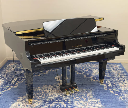 Kawai GM-10 Grand Piano | Polished Ebony | Serial No. 2435847 | Used