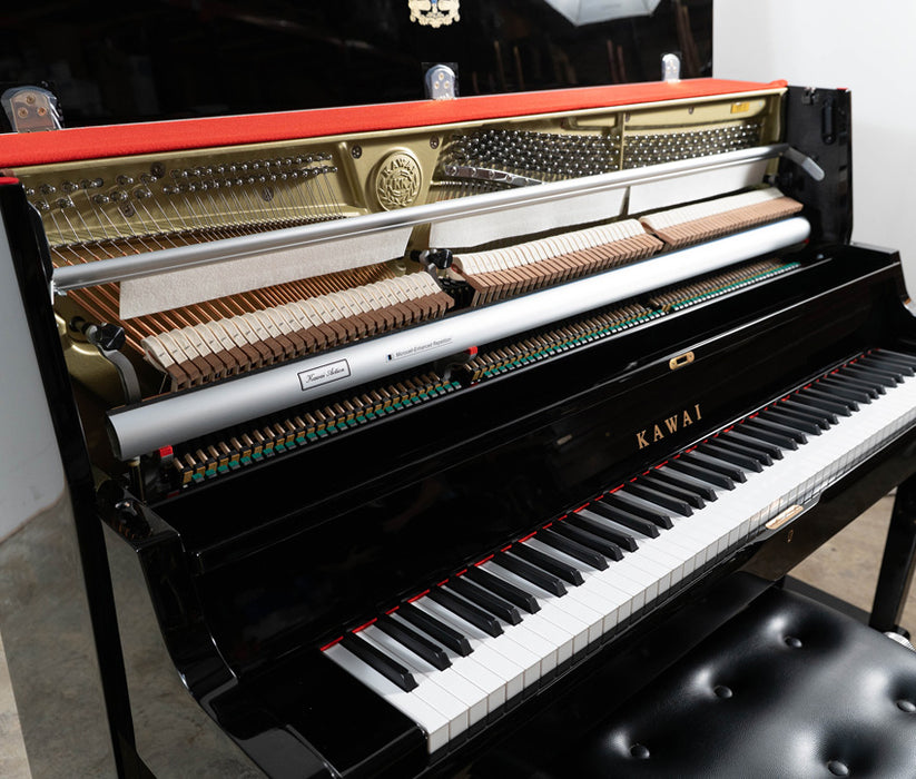 Kawai ST-1 Upright Piano (2023) | Polished Ebony | Used