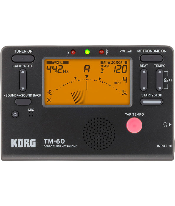 Korg TM-60 Combo Tuner Metronome - Black
