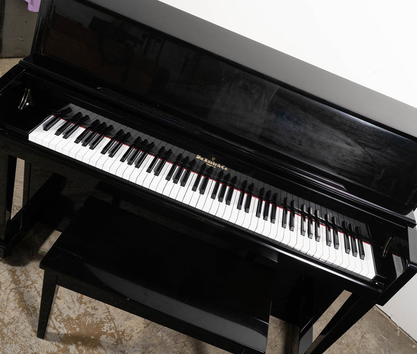 W.M. Knabe WMV-245 Upright Piano (2015) | Polished Ebony | Used