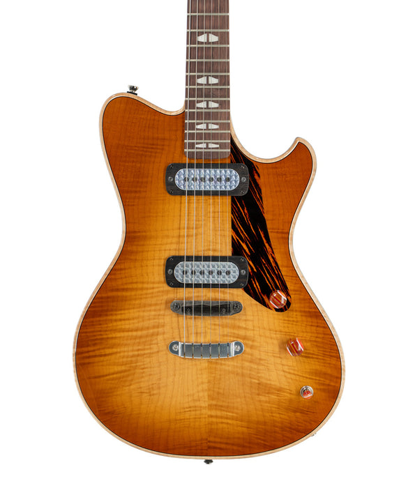 Powers Electric A-Type Electric Guitar - Wild Honey Burst | New