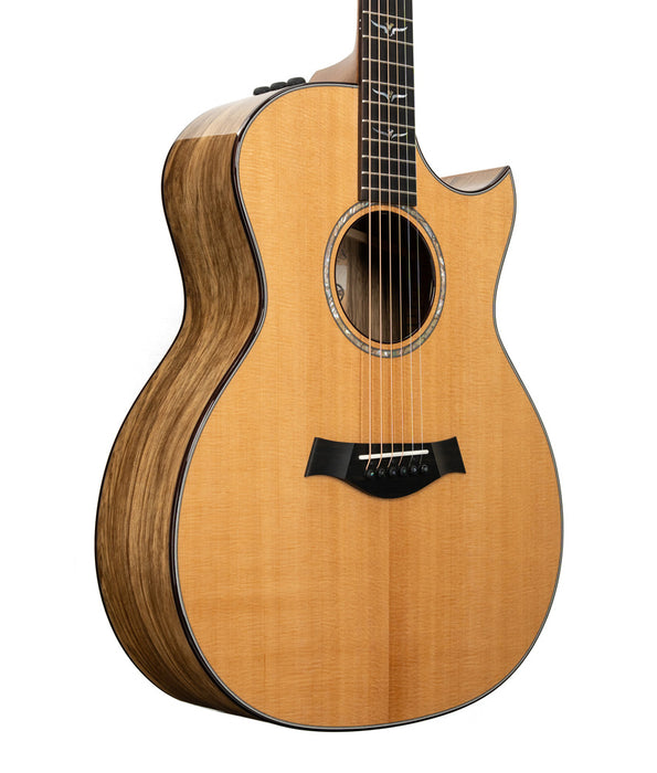 Taylor Custom Grand Auditorium Acoustic Guitar Factory Visit Hand-Selected Wood - Torrefied Spruce/Black Limba