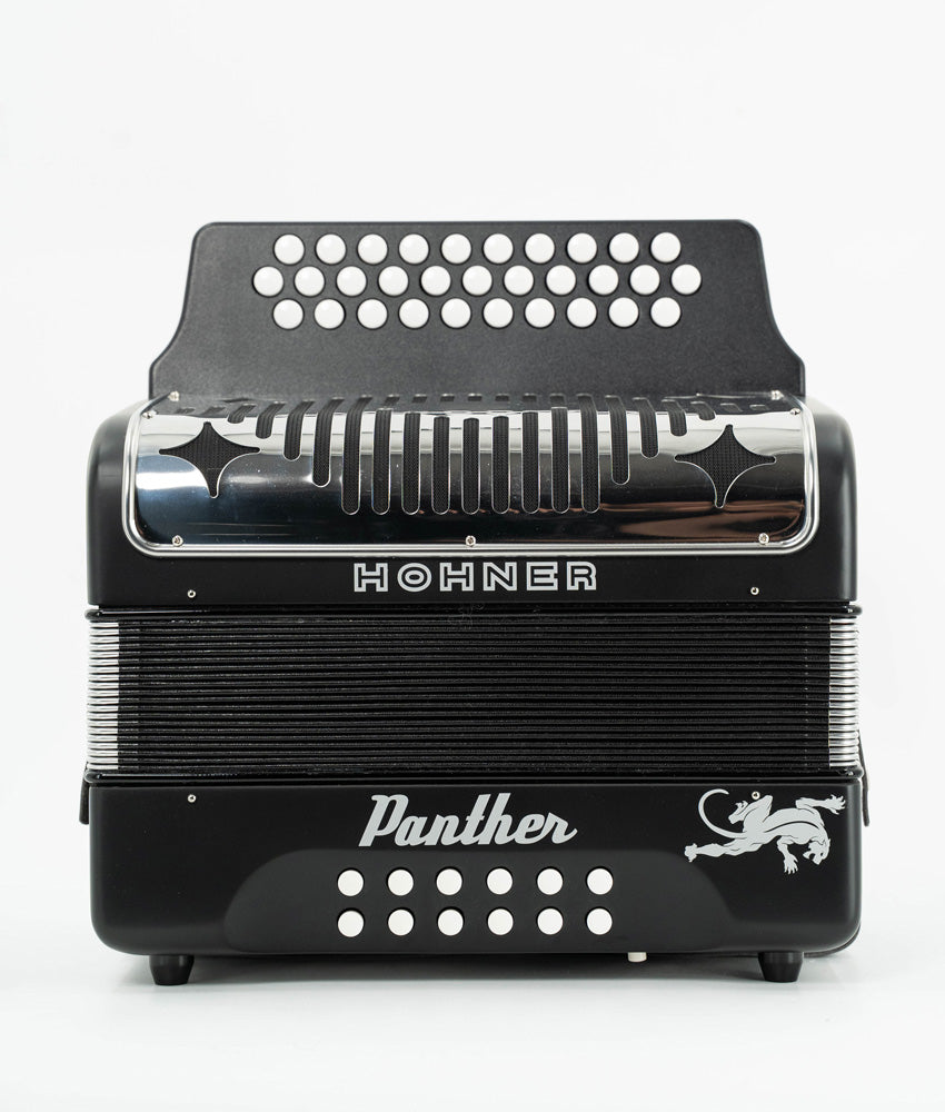 Pre-Owned Hohner Panther GCF Accordion 3-Row Diatonic Accordion