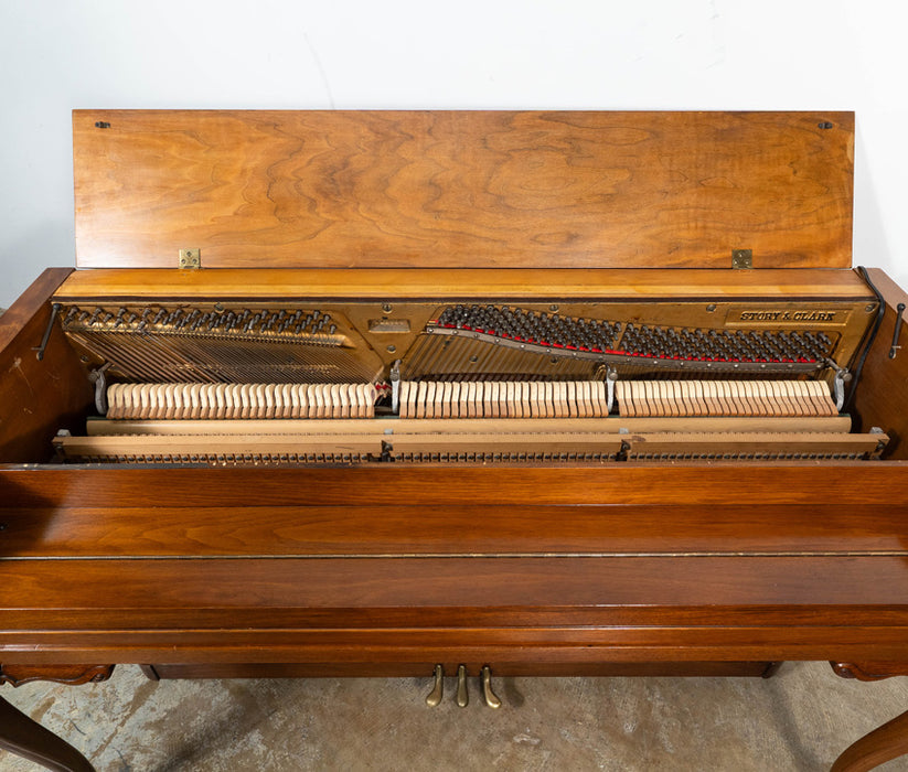 Story & Clark Console Upright Piano | Satin Walnut | Used