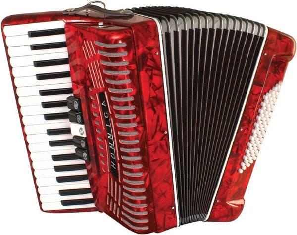 Hohner Hohnica 72 Bass Piano Accordion - RED | Newalamomusiccenter