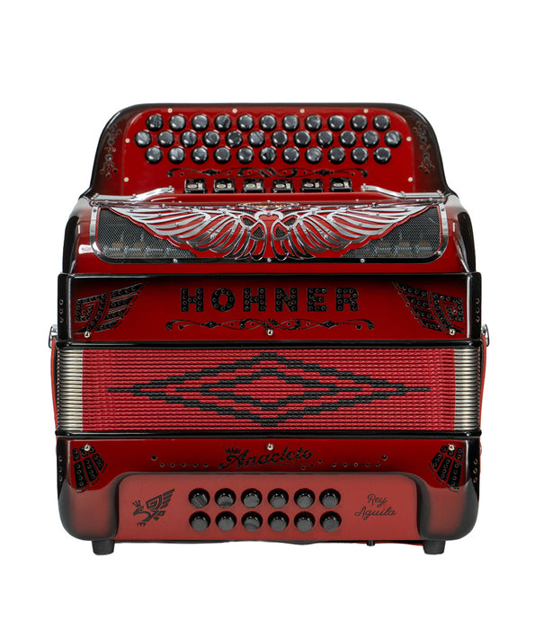 Hohner Anacleto Rey Aguila Two Tone Compact FBE/GCF- Ruby Red | New