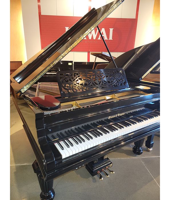 1894 Mason & Hamlin 6'2" Screwstringer Grand Piano | Polished Ebony | SN: 8388 | Used-Alamo Music Center