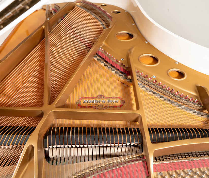 Schafer & Sons SS-59 Player Grand Piano | Polished White | 1988 | Used