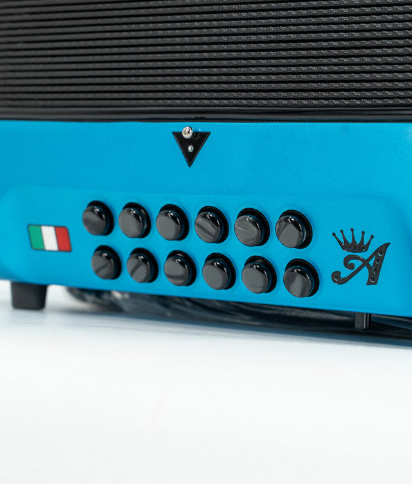 Hohner Anacleto El Italiano III 5 Switch FBbEB Compact Accordion - Blue