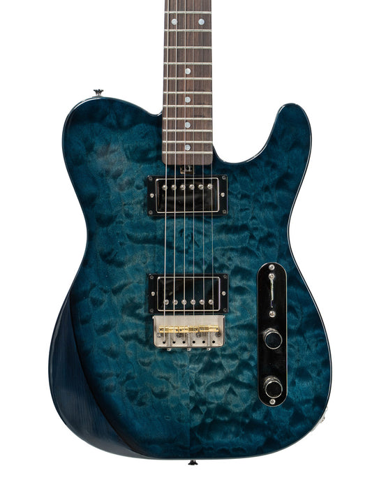 Larrivee Baker T Quilted Maple Top Electric Guitar - Deep Sea Green Trans Burst | New