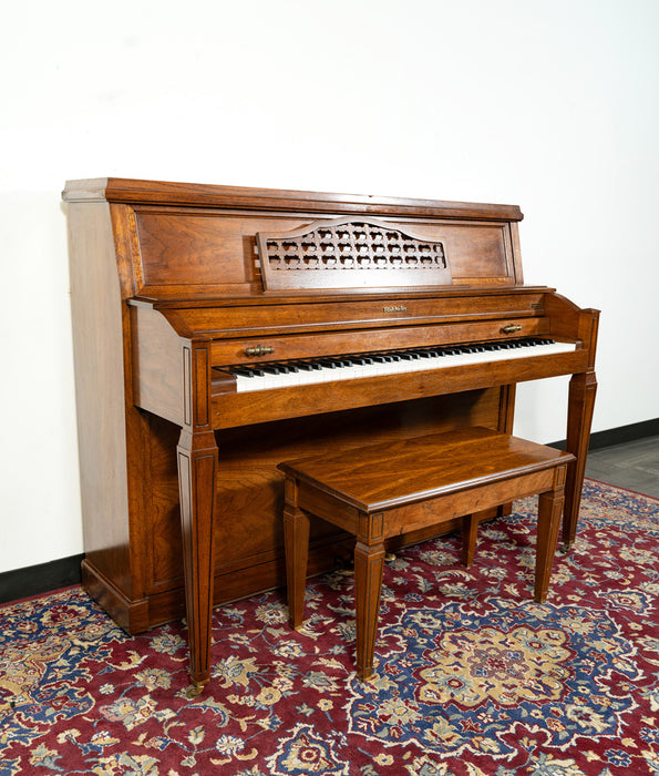 Baldwin N245 Upright Piano | Satin Walnut | SN: 377719 | Used