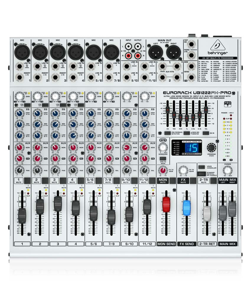 BEHRINGER EUROPACK UB1222FX-PRO アナログミキサー Behringer EURORACK UB1222FX-PRO Legacy 16-Input 2/2-Bus MixerAlamo
