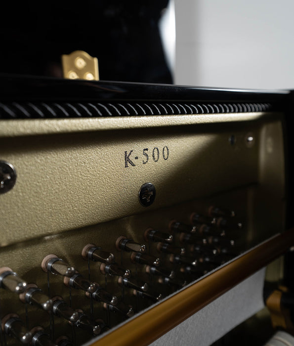 Kawai K-500 Upright Piano (2022) | Ebony Polish | Used