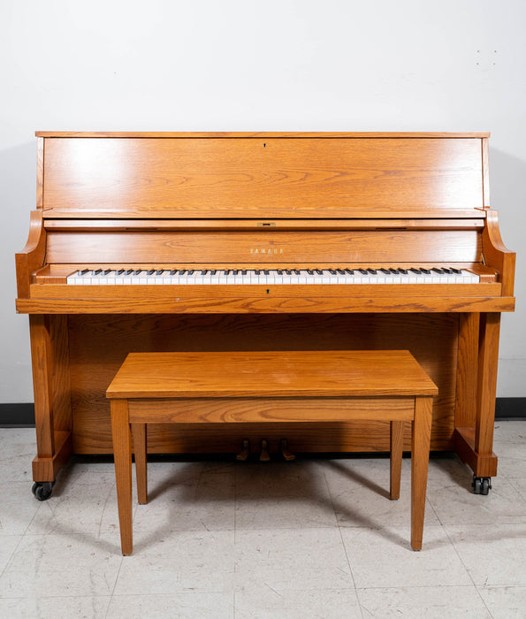 1987 Yamaha P22 Upright Piano | Walnut | 45" | Serial No. 289479 | Used