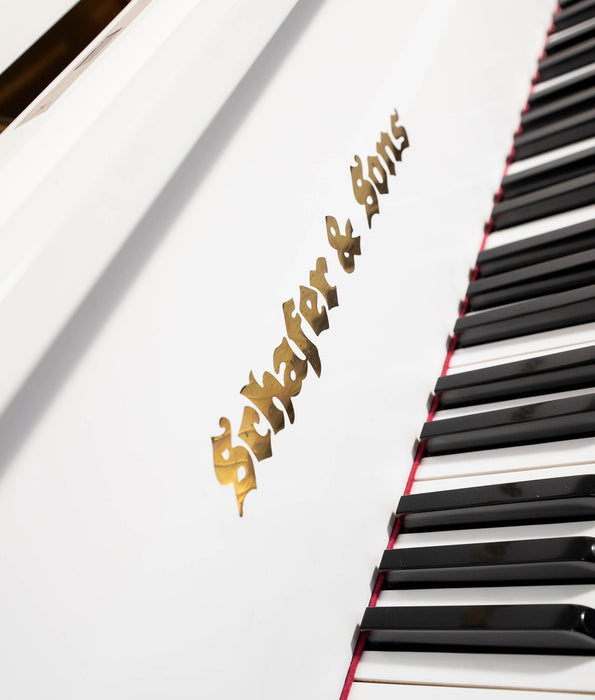 Schafer & Sons SS-59 Player Grand Piano | Polished White | 1988 | Used