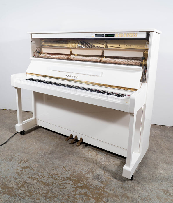 1992 Yamaha MX100B Disklavier Upright Piano | Polished White | Serial No. 5124177 | Used