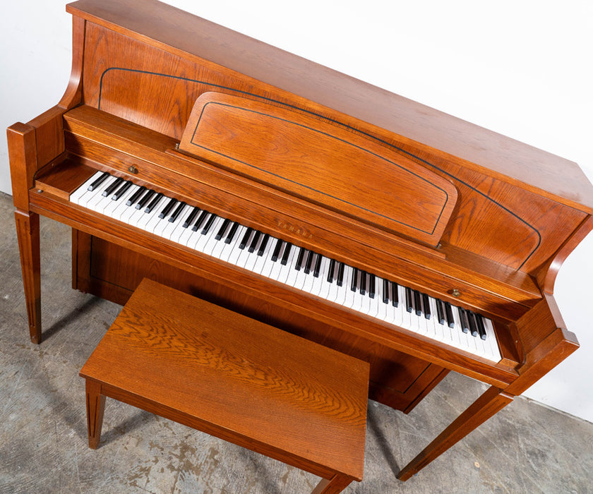 1979 Yamaha M450 TAO Upright Piano | Satin Oak | 44.5" | Used