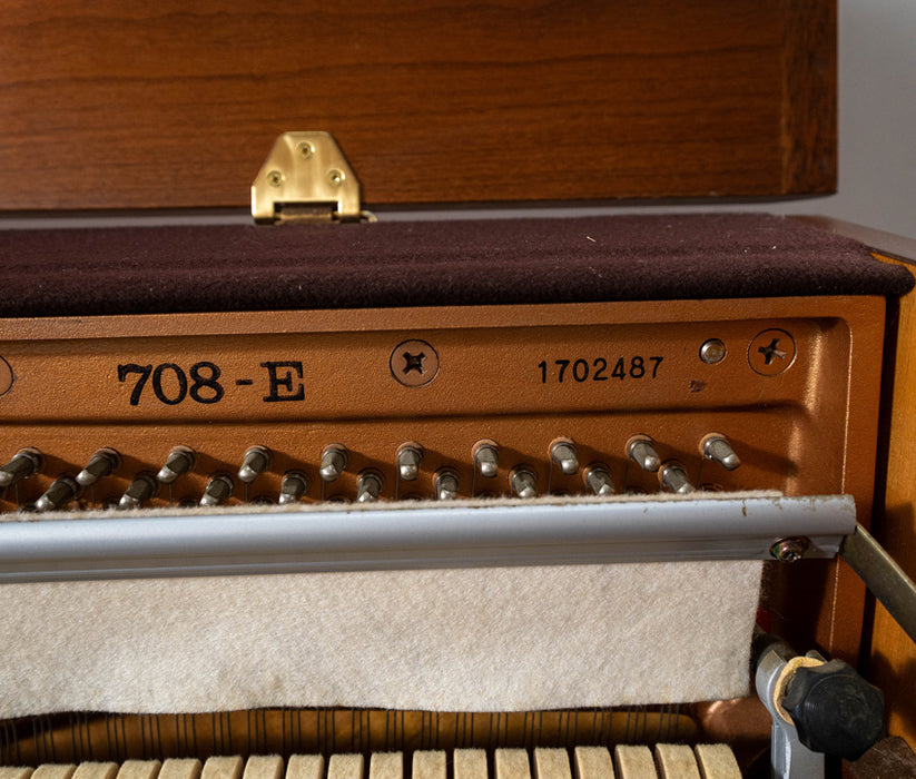 Kawai 708- E Upright Piano (1986) | Walnut | Serial No. 1702487 | Used