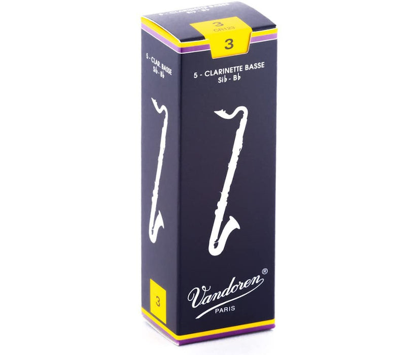Vandoren CR123 Bass Clarinet Reeds Size 3