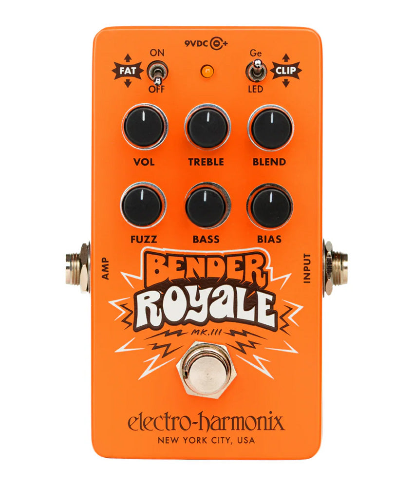 Electro-Harmonix Bender Royale Germanium Fuzz Pedal - Orange