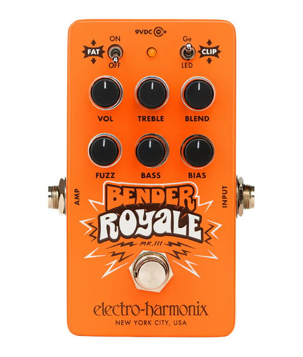 Electro-Harmonix Bender Royale Germanium Fuzz Pedal - Orange