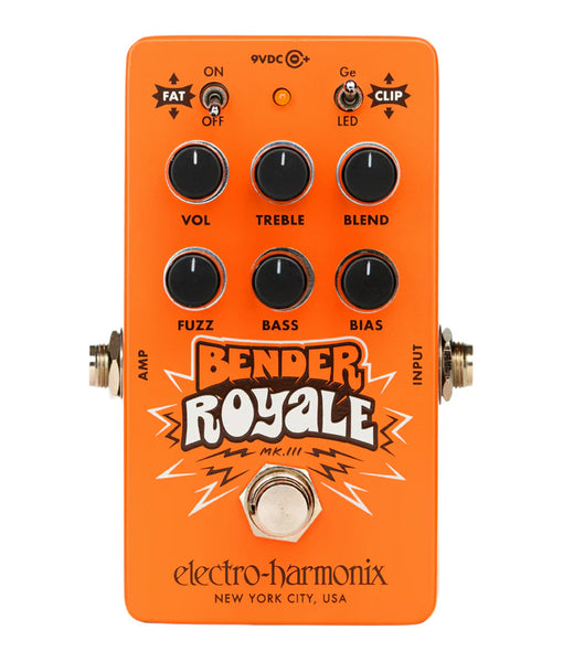 Electro-Harmonix Bender Royale Germanium Fuzz Pedal - Orange