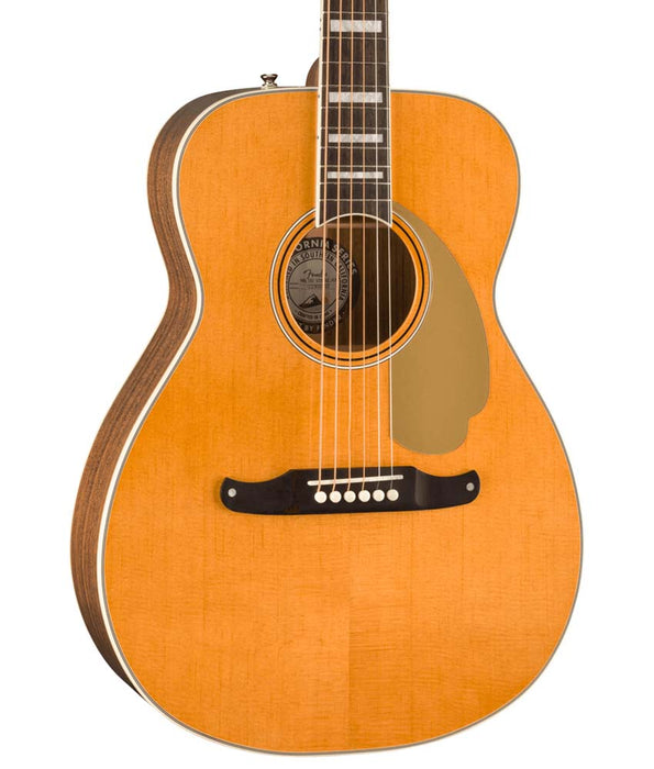 Fender Malibu Vintage, Ovangkol Fingerboard, Acoustic Guitar - Aged Natural