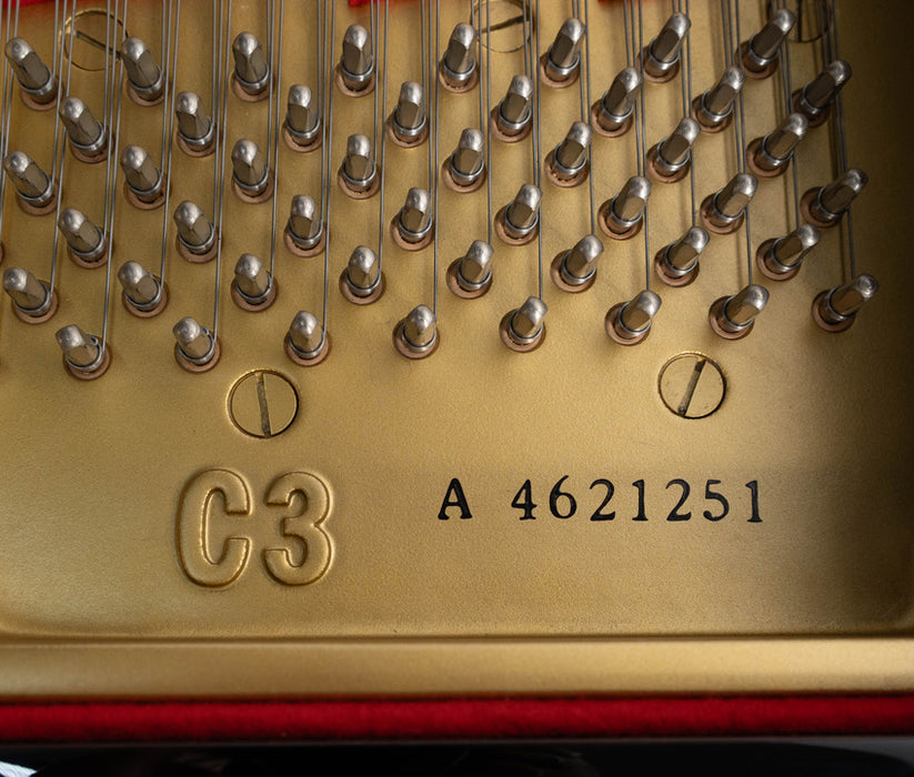 Yamaha C3 Grand Piano (1988) | Polished Ebony | 6'1" | Serial No. 4621251 | Refurbished