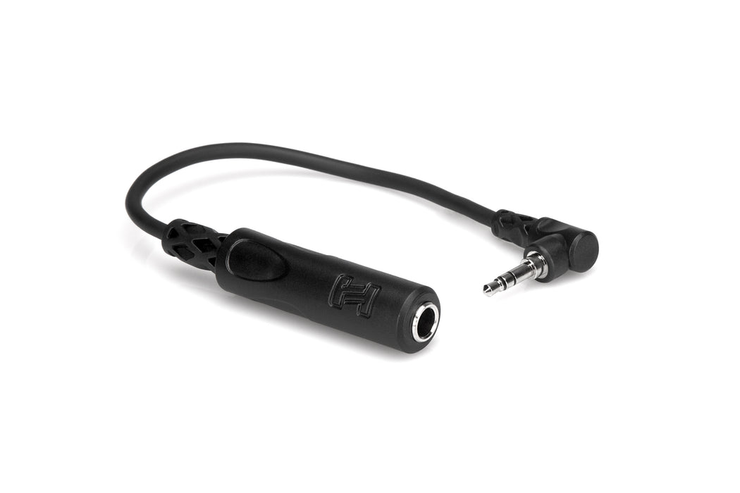 Hosa 1/4 TRS to Right-Angle 3.5mm TRS Headphone Adapter