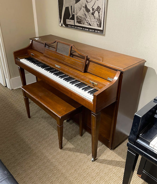 Baldwin Howard Spinet Piano | Polished Walnut - YOSA | Used