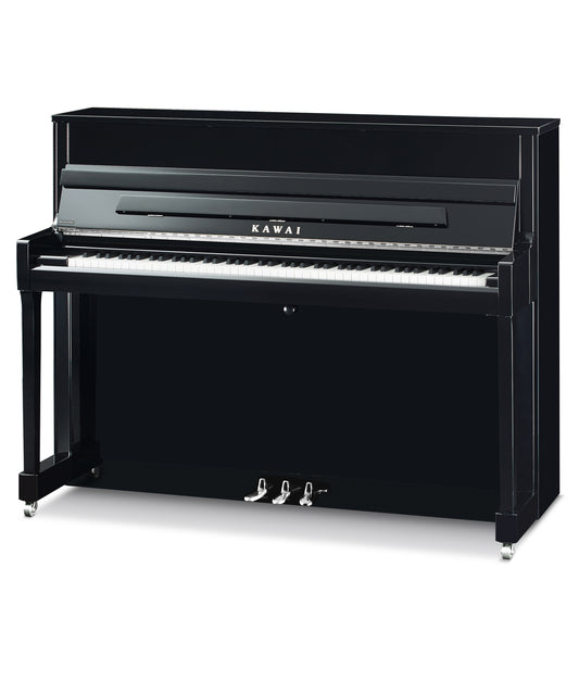 Kawai K200 Upright Piano | Polished Ebony W/ Nickel Hardware | 45" | Used