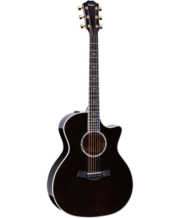 Pre-Owned Taylor 614ce Special Edition Grand Auditorium Spruce/Maple Acoustic-Electric Guitar - Gaslamp Black
