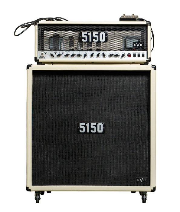Pre-Owned EVH 5150 Iconic Series 80W Guitar Amp Head & Cabinet - Ivory | Used
