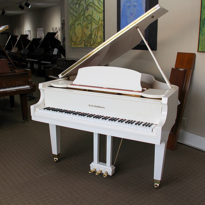 D.H Baldwin C172 5'8" White Polished Grand Piano