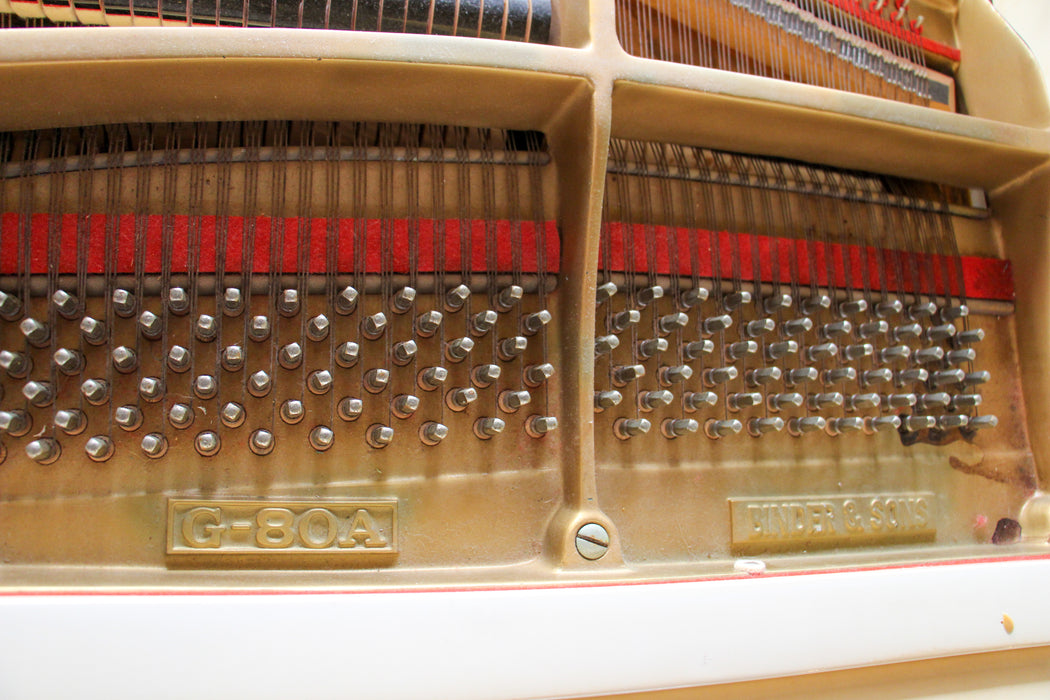 Binder & Sons G-80A 5'1" Ivory Baby Grand Piano | Used