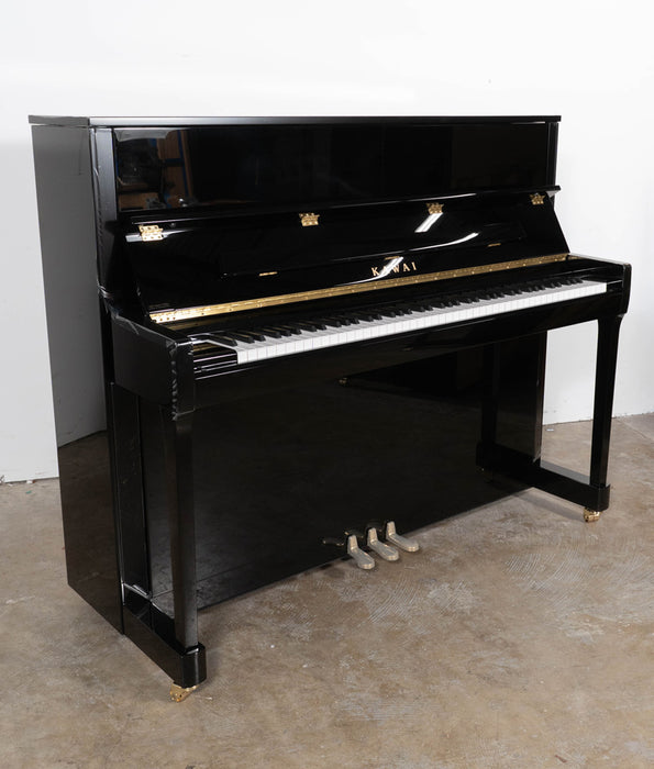 Kawai K-300 Upright Piano (2025) | Polished Ebony | 48” | Serial No. 2802974 | Used