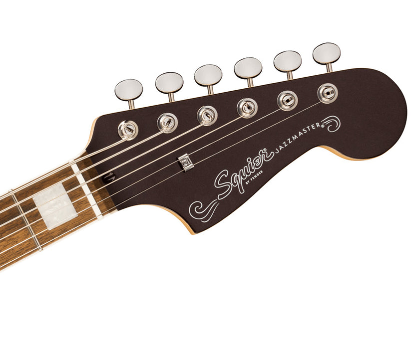 Squier Paranormal Baritone Jazzmaster HH Electric Guitar - Oxblood | New