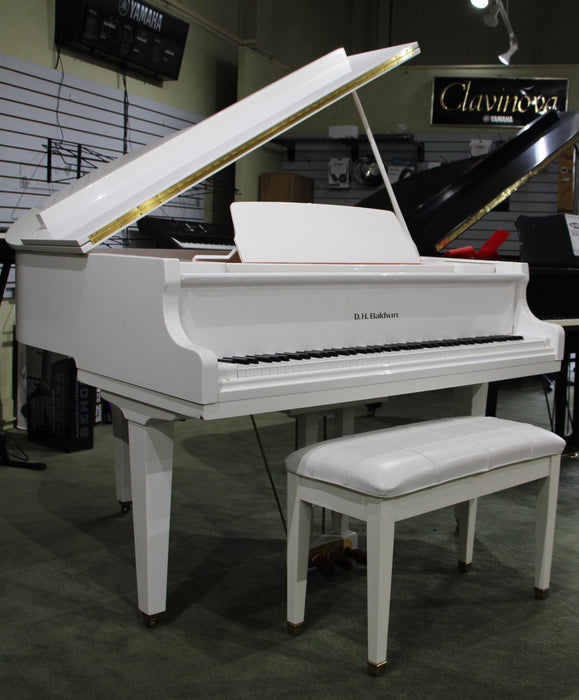 DH Baldwin C142 Baby Grand | Polished White | 53672 | Used