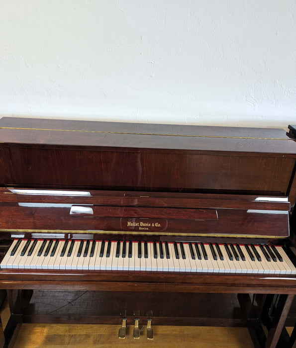 Hallet Davis 118C Upright Piano | Polished Mahogany | SN: 996571 | Used