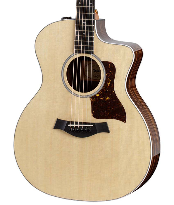 Taylor 214ce DLX Grand Auditorium Acoustic-Electric Guitar, Gold Hardware w/ Case